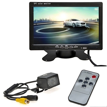 Eco Friendly Car Reverse Camera With LCD Monitor  7 Inch Dashboard Placement